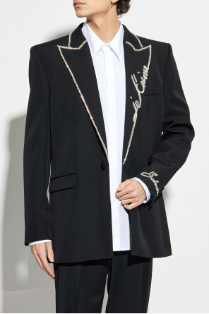 Balmain Wool blazer with appliqués