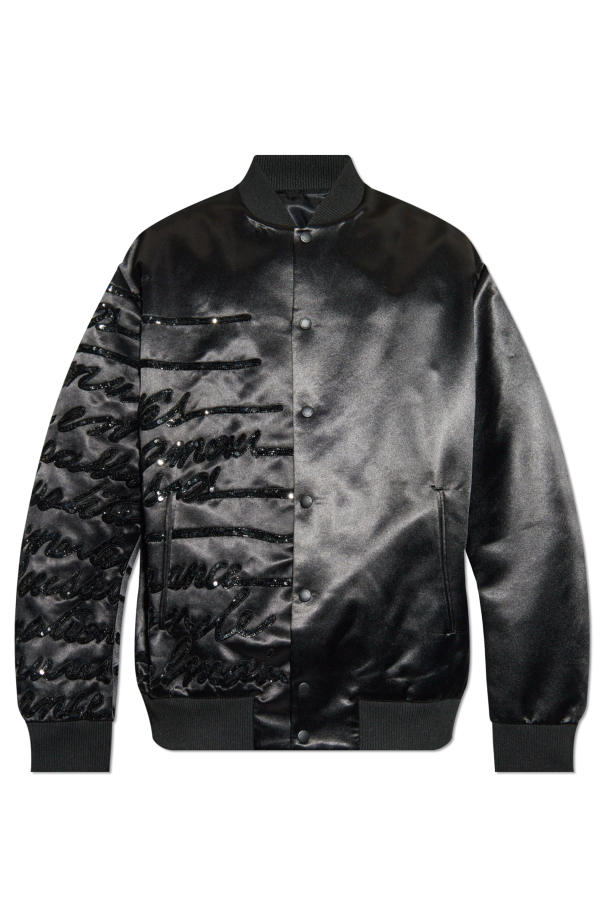 Bomber jacket with shimmering appliqués, zdjęcie 1 Bomber jacket with shimmering appliqués od Balmain