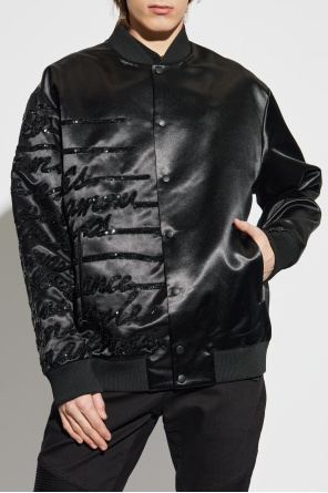 Balmain Bomberjacke mit glänzenden Applikationen