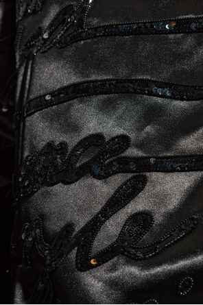 Balmain Bomberjacke mit glänzenden Applikationen