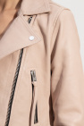 AllSaints PINK ‘Elora’ leather jacket