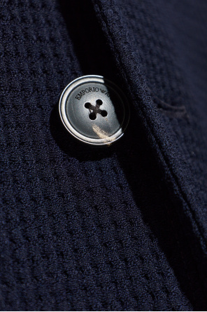 Emporio Armani Wełniana marynarka z otwartymi klapami