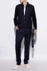 Emporio Armani NAVY BLUE Cardigan with quilted front