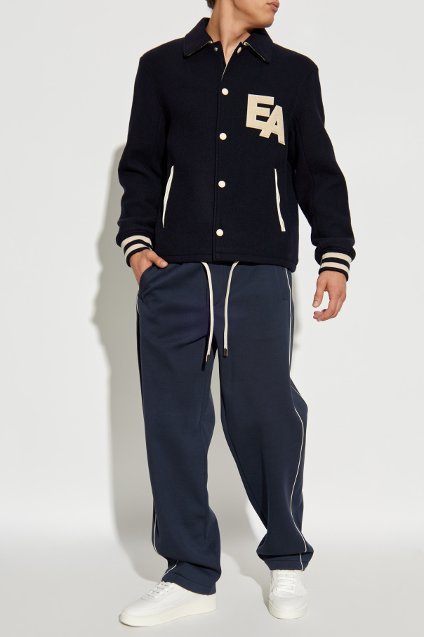 Emporio Armani Wool jacket with logo