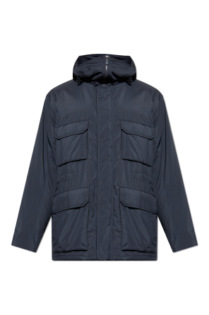 Insulated jacket with hood