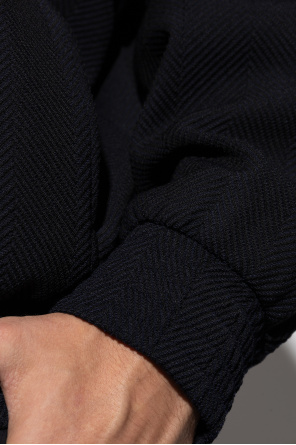 Emporio Armani Wolljacke mit Fischgrätmuster