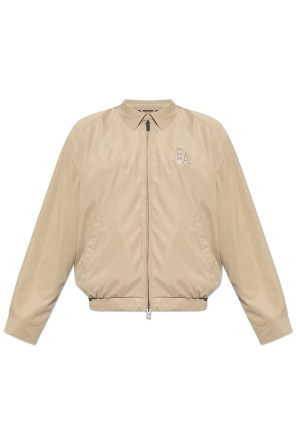 Jacket with embroidered logo