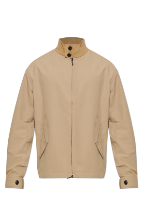 Jacket with a stand-up collar