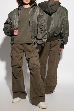 'hooded broad' bomber jacket od ENTIRE STUDIOS