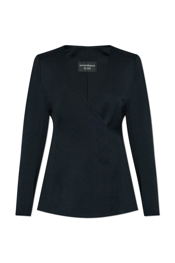 Emporio Armani Chaqueta con doble abertura en la parte trasera