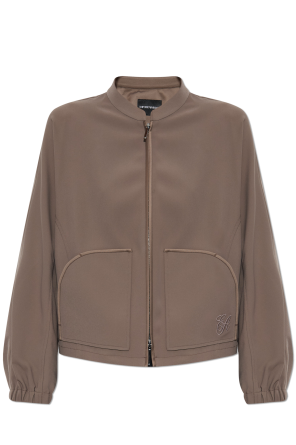 Chaqueta con logo bordado