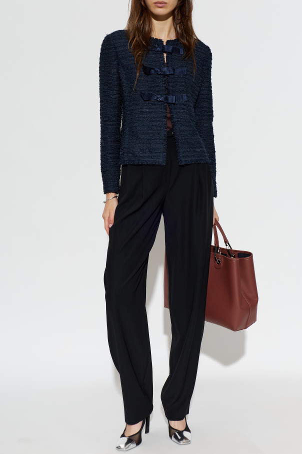 Emporio Armani Tweedowa marynarka