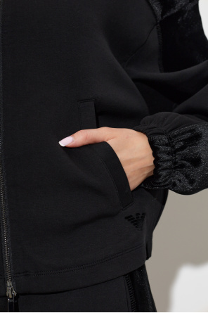Emporio Armani Bluza z lampasami o aksamitnym wykończeniu