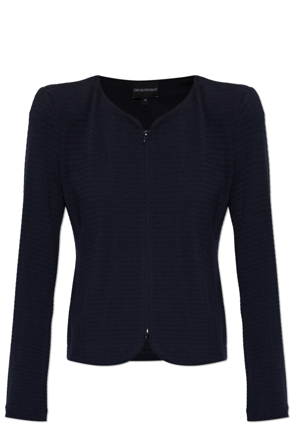 Cardigan with zip fastening od Emporio Armani
