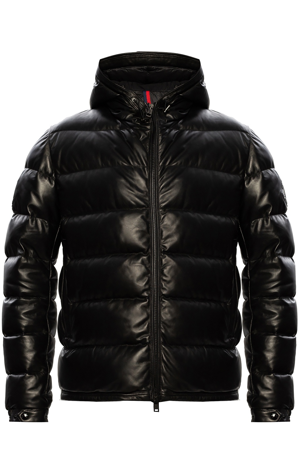 moncler leather down jacket