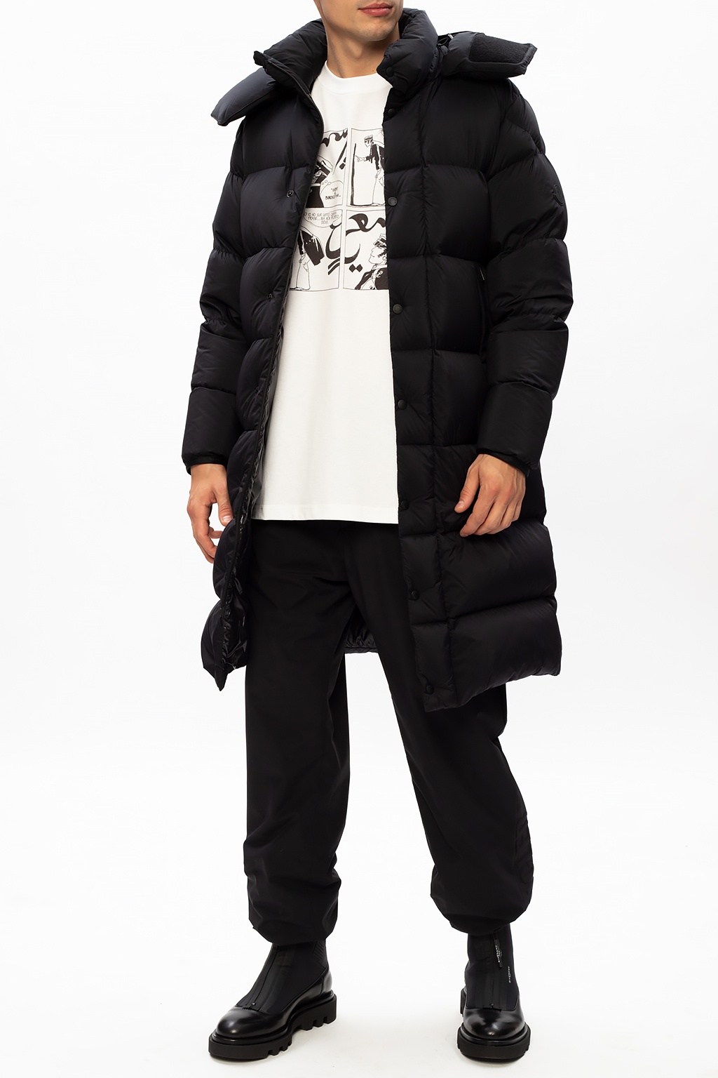 moncler strahlhorn long down jacket