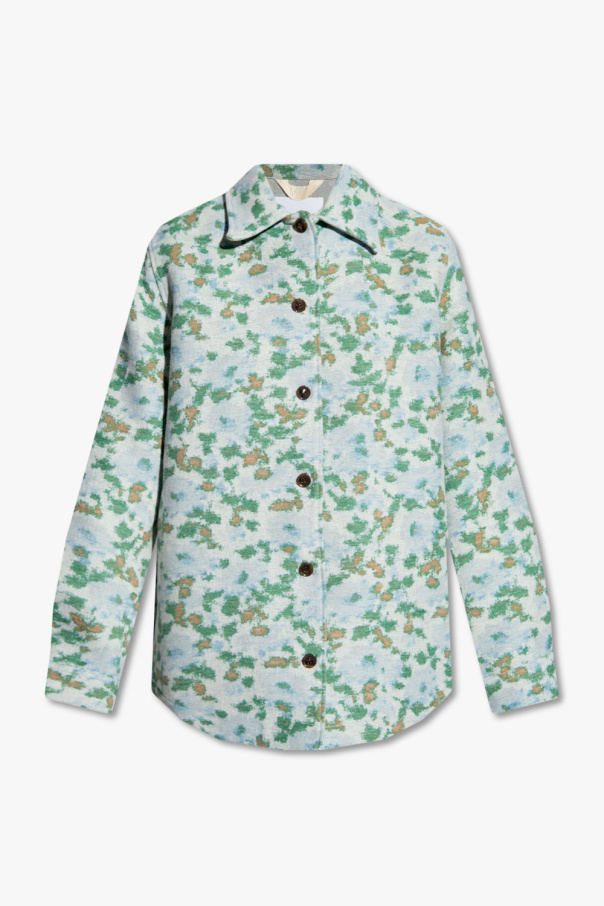 Samsøe Samsøe ‘Athena’ tess-shirt jacket with jacquard pattern