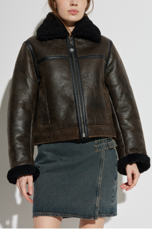 Samsøe Samsøe Abrigo de piel 'Safreya'