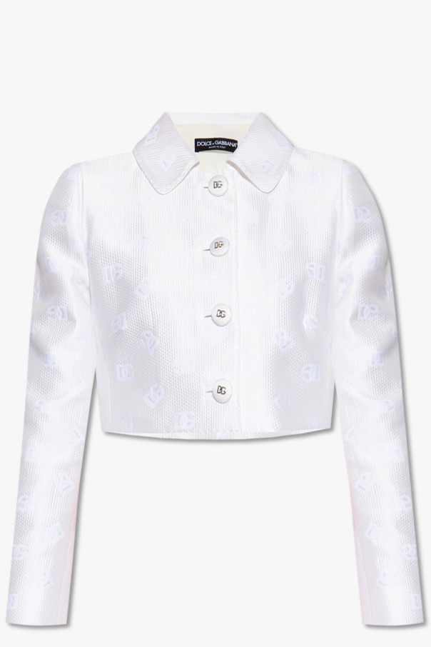 Олдскульная мини-юбка dolce&gabbana Cropped jacquard jacket