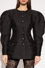 DOLCE & GABBANA LINEN SHIRT WITH LOGO Jacquard blazer