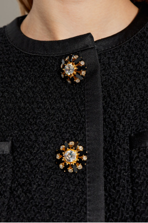 Dolce & Gabbana Tweed blazer with shimmering appliqués