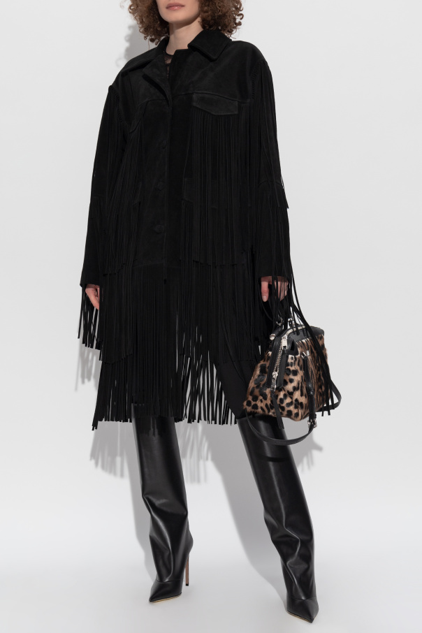 Dolce & Gabbana Chaqueta de ante con flecos