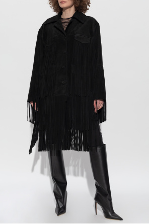 Dolce & Gabbana Chaqueta de ante con flecos