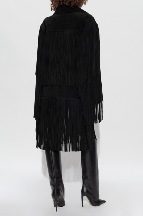 Dolce & Gabbana Chaqueta de ante con flecos