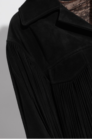 Dolce & Gabbana Chaqueta de ante con flecos