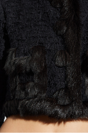 Dolce & Gabbana Tweed jacket with fur inserts