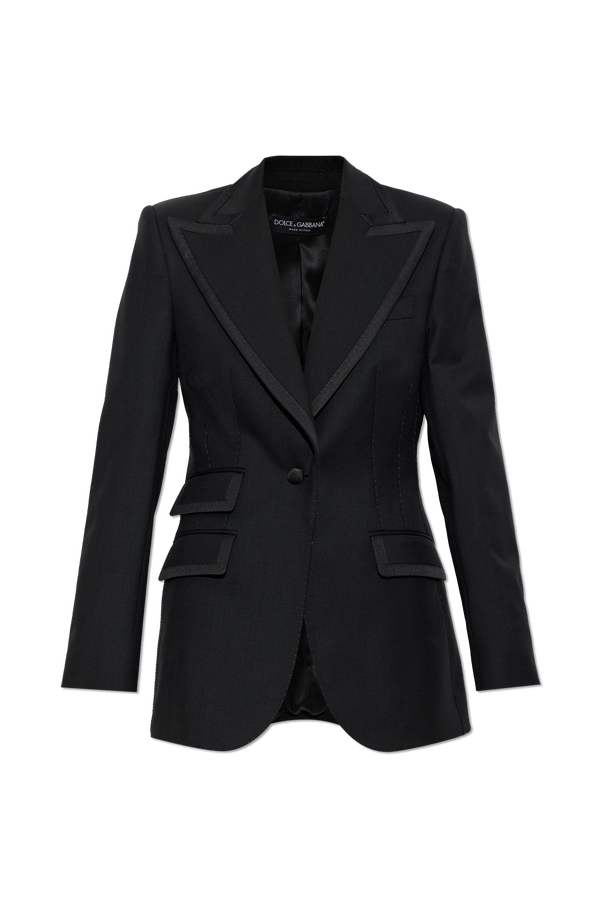 Wool blazer with double vent od Dolce & Gabbana