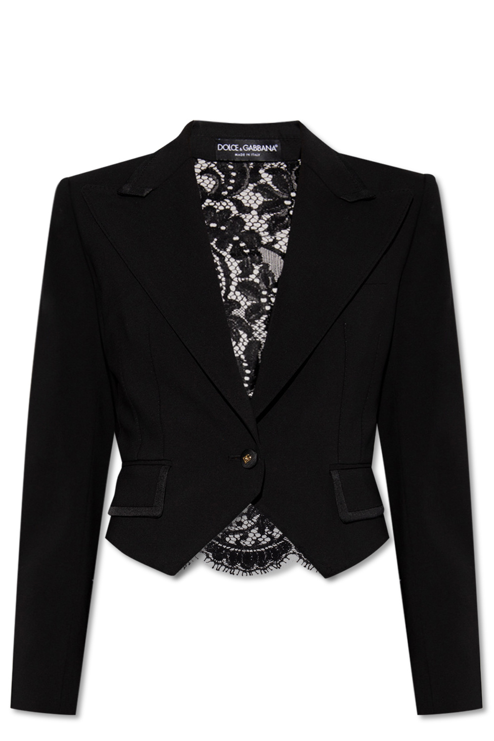 Dolce & Gabbana Cropped blazer with lace back