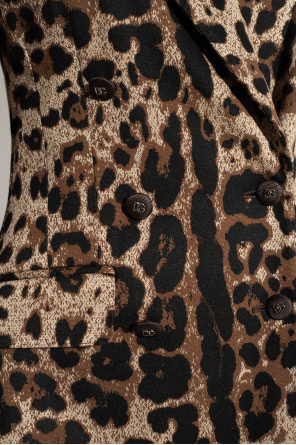 Dolce & Gabbana Marynarka ze wzorem zwierzęcym