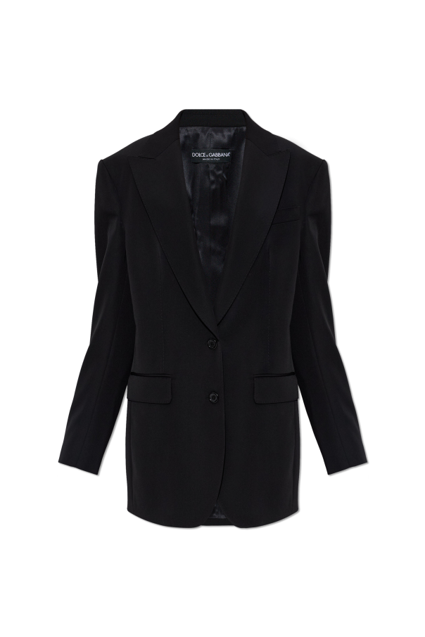 Wool blazer with single vent od Dolce & Gabbana