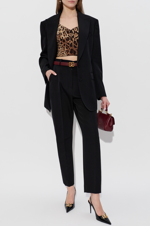 Dolce & Gabbana Wool blazer with single vent