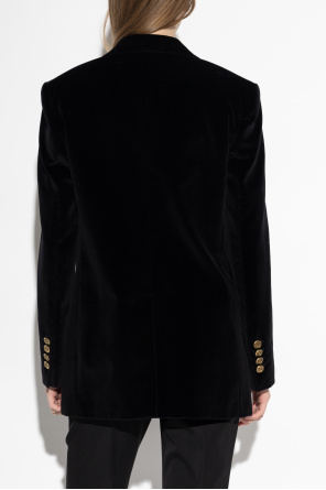 Dolce & Gabbana Velvet blazer with a single vent