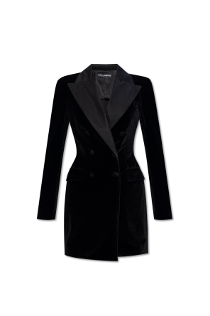 ‘turlington’ velour blazer od Dolce & Gabbana