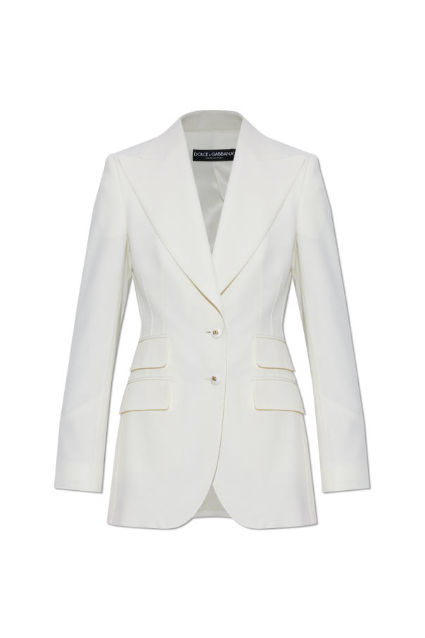 Wool blazer with single vent od Dolce & Gabbana