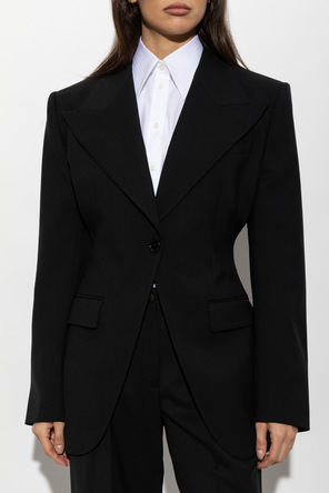 Dolce & Gabbana Casaco de lã com lapelas abertas