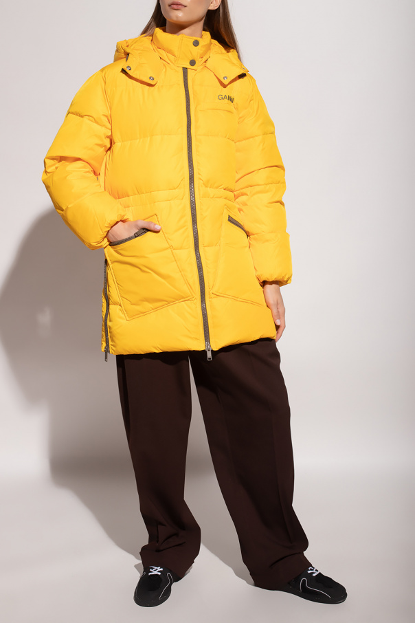 Fabiana Filippi hooded parka coat - Yellow