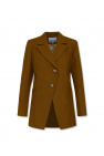 Ganni Asymmetrical blazer with decorative buttons