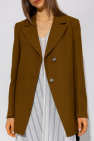 Ganni Asymmetrical blazer with decorative buttons