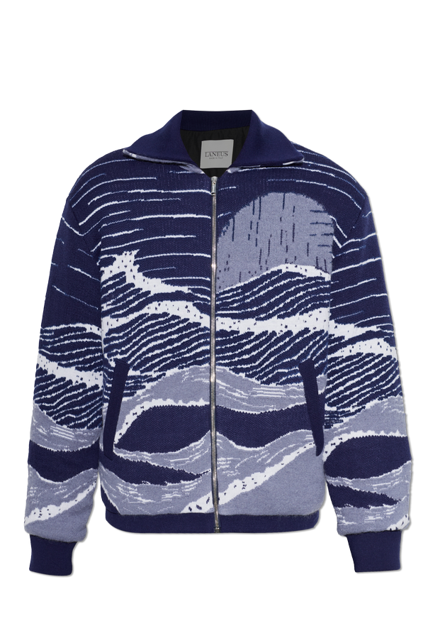 Insulated cardigan with collar od Laneus