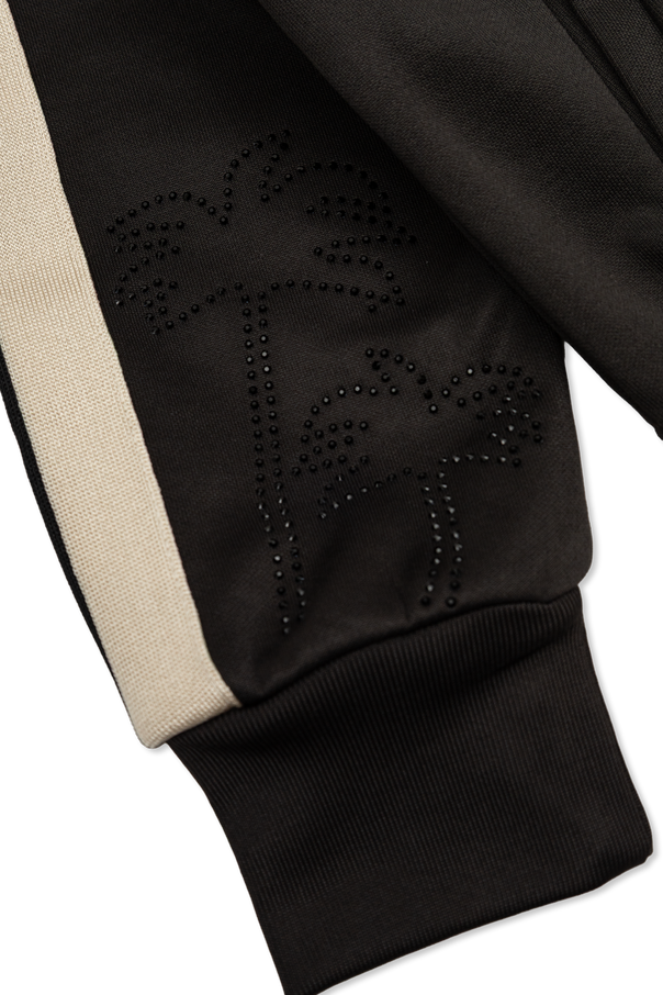 Palm Angels Kids Sudadera con aplicaciones brillantes