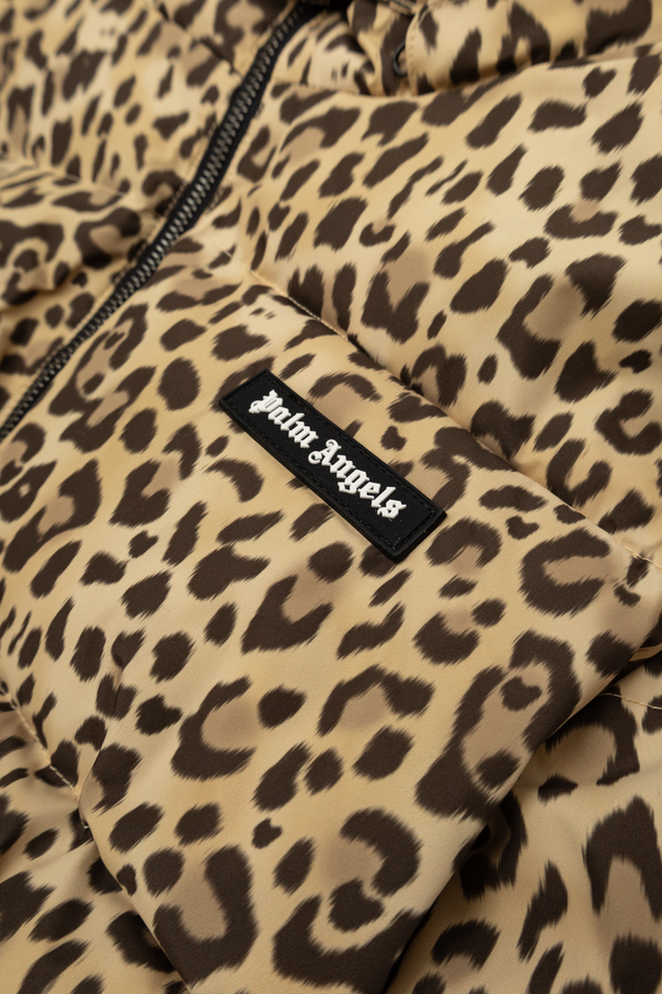 Palm Angels Kids Insulated Jacket with Detachable Hood