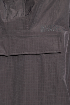 Ganni Emporio Armani textured-plaid jacket