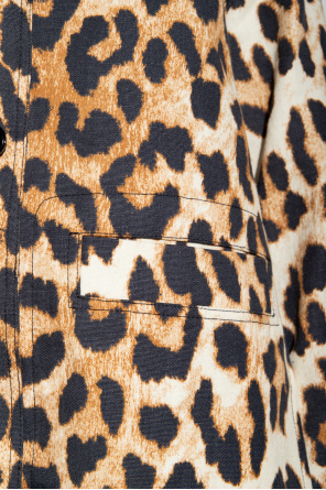 Ganni Leopard print Sweat jacket