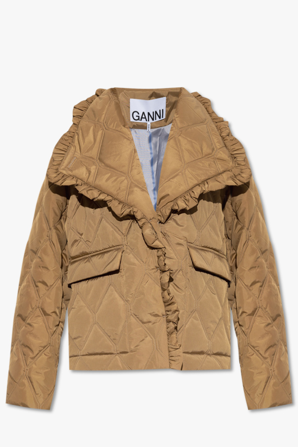 Ganni Quilted jacket with collar