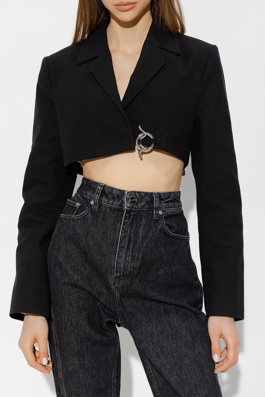 Ganni Cropped blazer