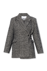 Ganni Short herringbone coat
